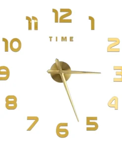 meget stort 3D-mærkat vægur 80-120cm