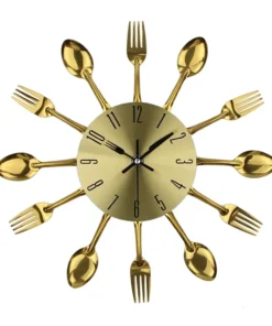 Guld Kniv Gaffel Køkkenur