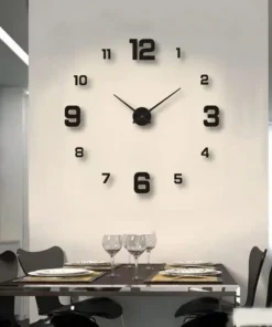 Selvklæbende lydløst vægur