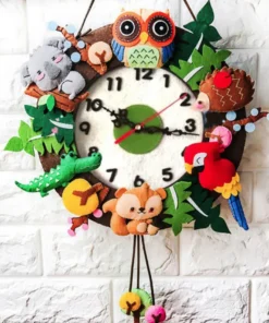 Moderne Vægur til Køkken med Ske og Gaffel Design