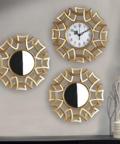 Stor Elegant Guld Vægur