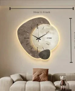 moderne månevægur med lys