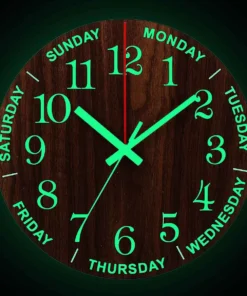 Lydløs Fosforescerende egetræ Vægur