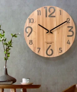 Modern 3D Træ Vægur